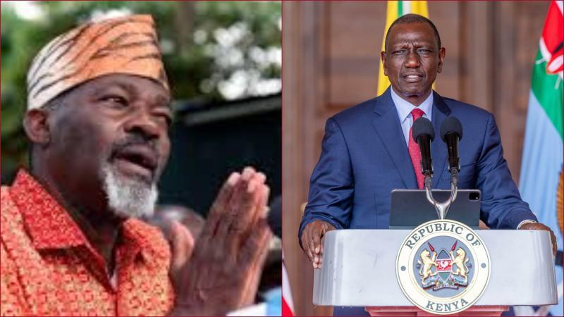 Collaged photos of Kungu Muigai and President William Ruto.